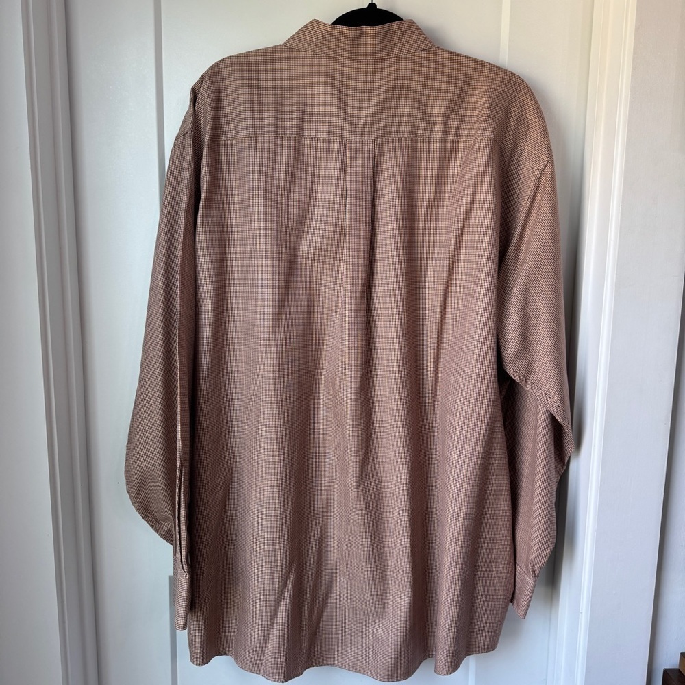 Jos. A. Bank Traveler’s Collection XL Men’s Check Button Down Shirt 100% Cotton - Picture 4 of 4